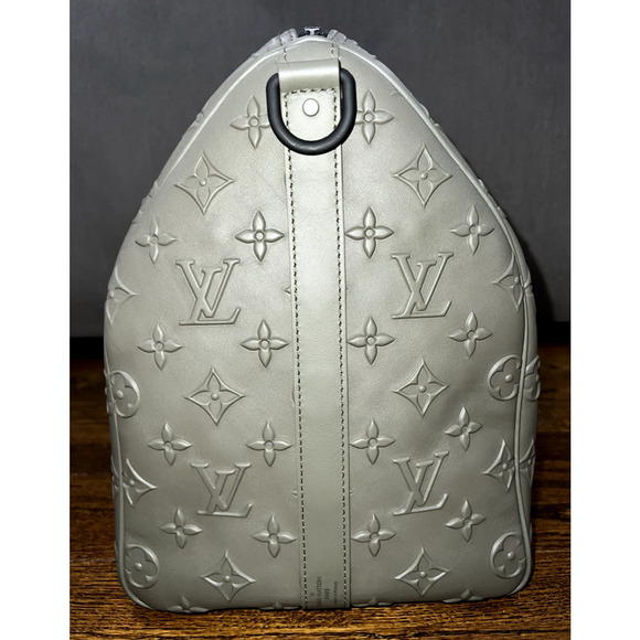 Louis Vuitton Keepall Bandouliere 50 Monogram Seal Wax Duffle Weekend Travel Bag - Picture 9 of 12